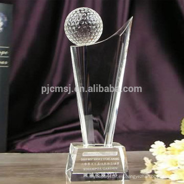 Último trofeo de cristal personalizado de calidad superior de diseño